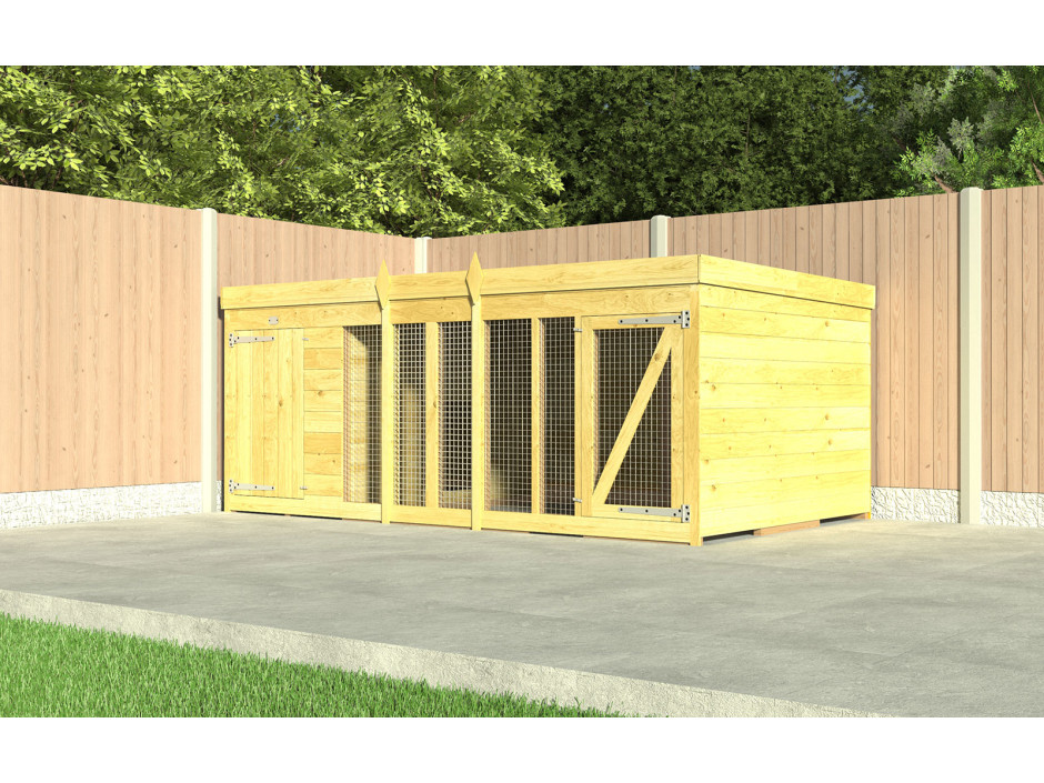 8ft x 4ft Dog Kennel and Run