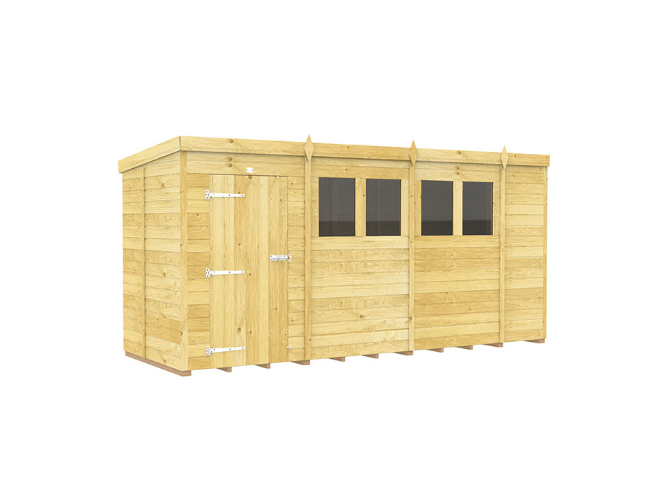 14ft x 5ft Pent Shed