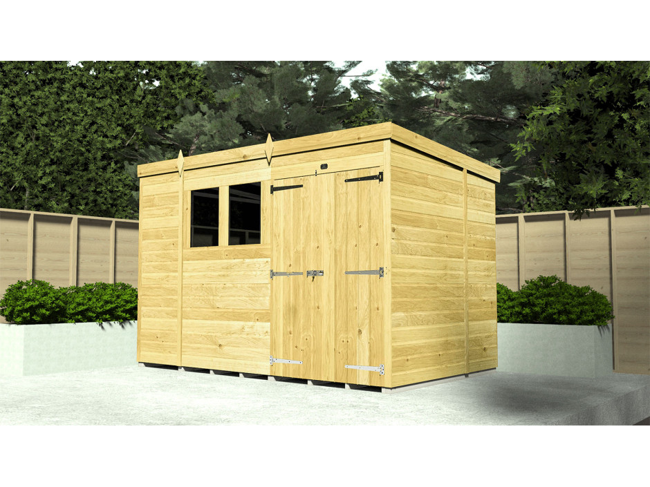 6ft x 4ft Pent Shed