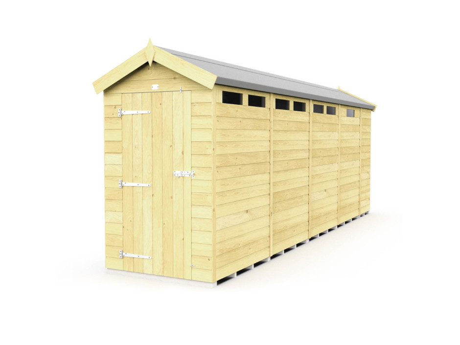 4ft x 17ft Apex Security Shed