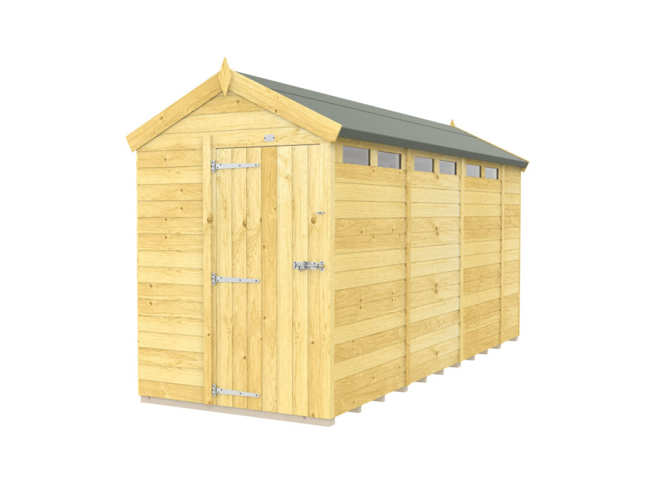 5ft x 14ft Apex Security Shed
