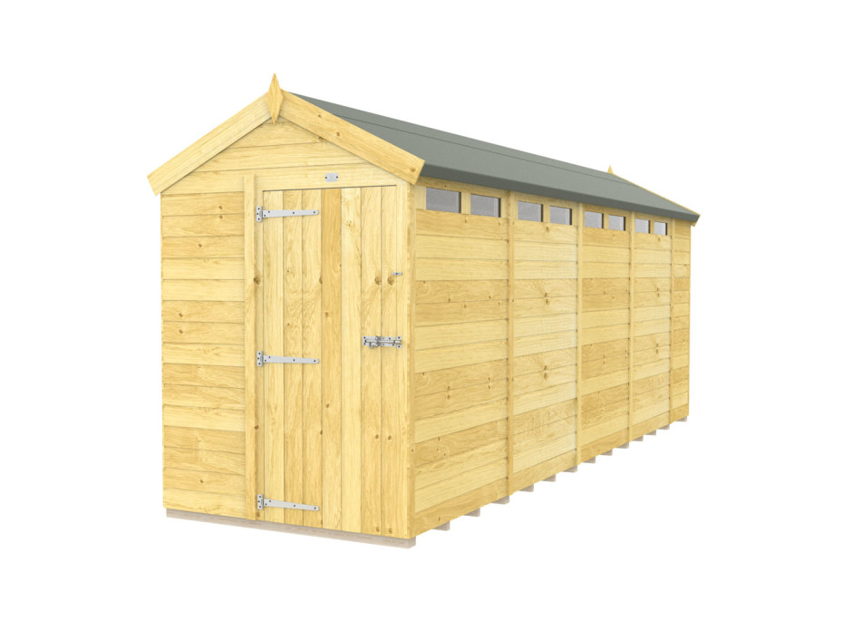 5ft x 18ft Apex Security Shed