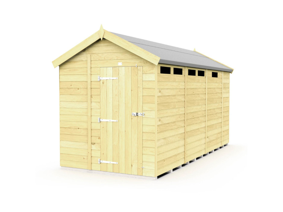 7ft x 13ft Apex Security Shed
