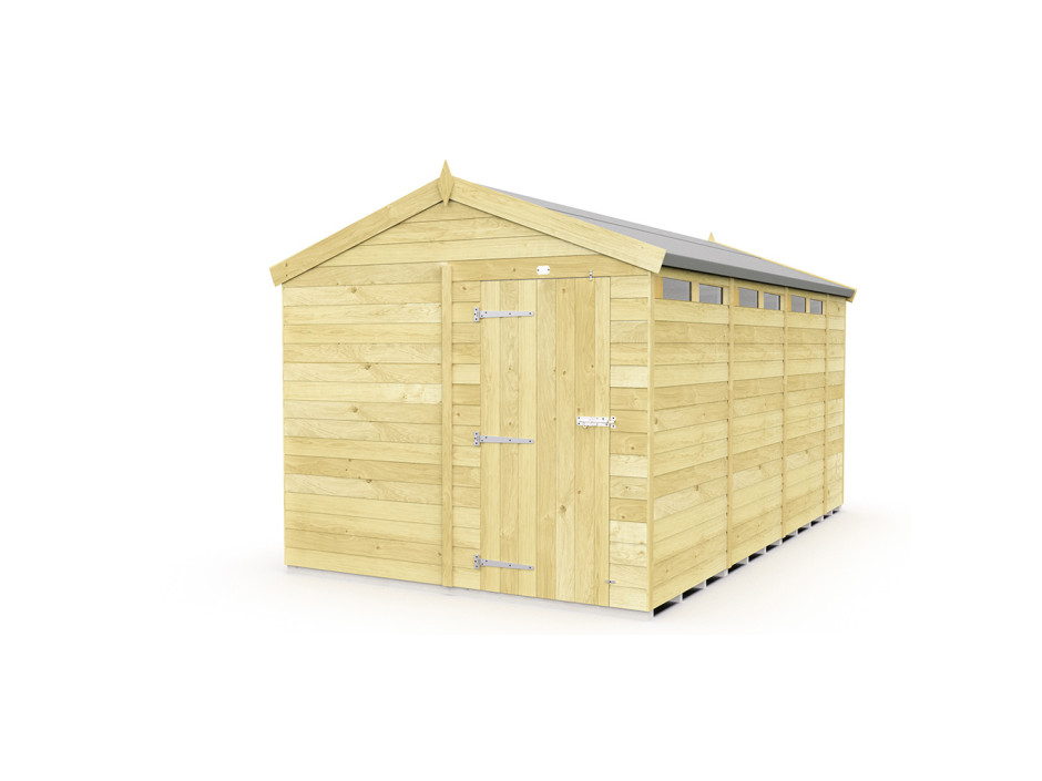 8ft x 14ft Apex Security Shed