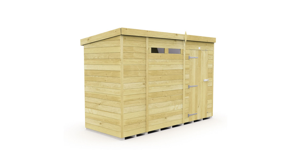 10ft x 4ft Pent Security Shed