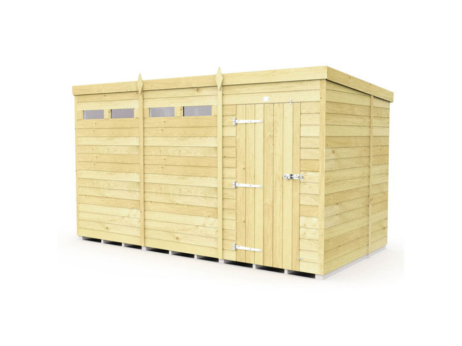 12ft x 7ft Pent Security Shed