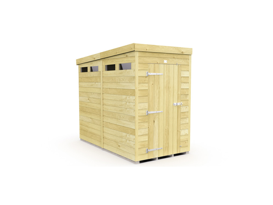 4ft x 8ft Pent Security Shed