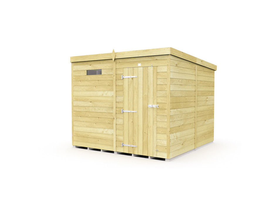 7ft x 8ft Pent Security Shed