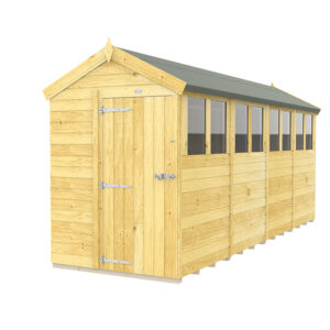 5ft x 16ft Apex Shed with tongue and groove timber cladding.