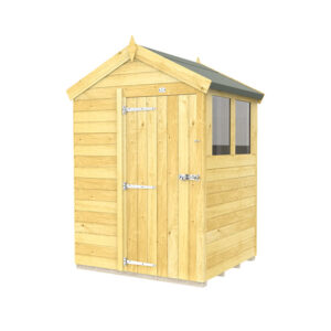 5ft x 4ft Apex Shed with pressure-treated timber