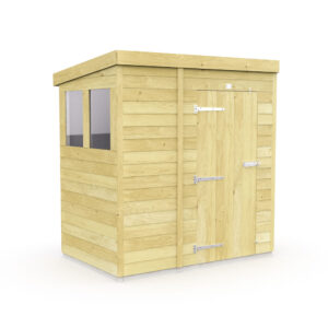 Compact 5ft x 4ft Pent Shed with pitched roof