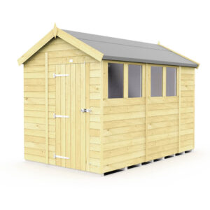 6ft x 10ft Apex Shed with durable tongue & groove cladding