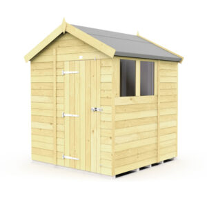 6ft x 7ft Apex Shed in a garden setting
