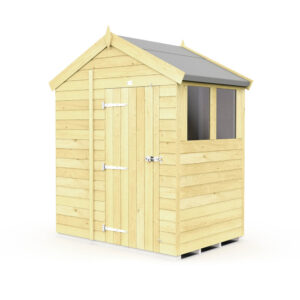 7ft x 4ft Apex Shed with pressure-treated timber