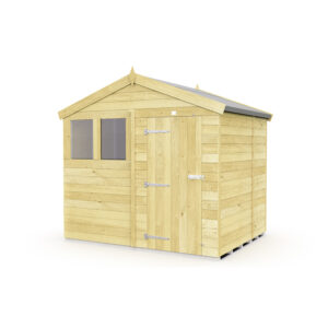 8ft x 5ft Apex Shed with windowed design and strong timber build