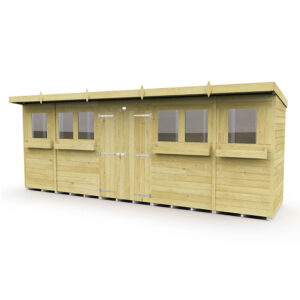 18ft x 4ft Pent Summer Shed