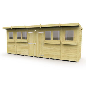20ft x 4ft Pent Summer Shed