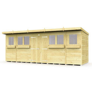 18ft x 6ft Pent Summer Shed
