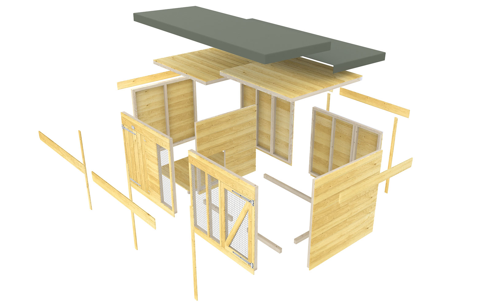 6ft x 4ft Dog Kennel and Run - Image 3