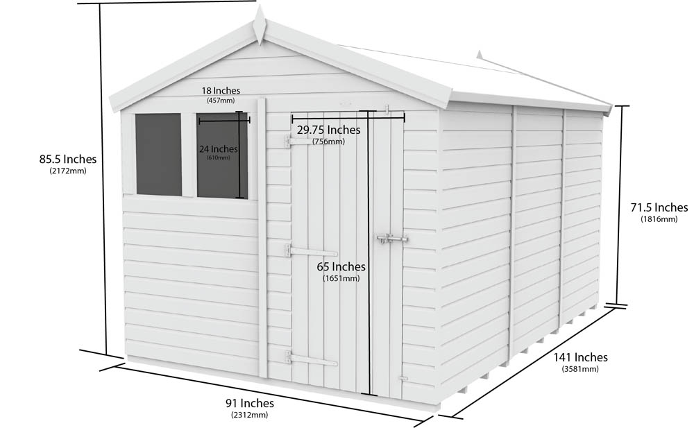8ft x 12ft Apex Shed - Image 5