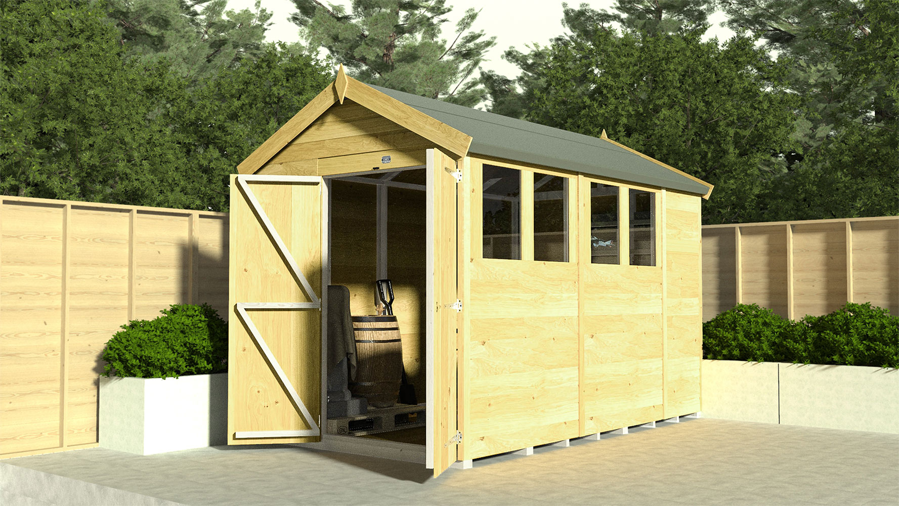 8ft x 12ft Apex Shed - Image 12