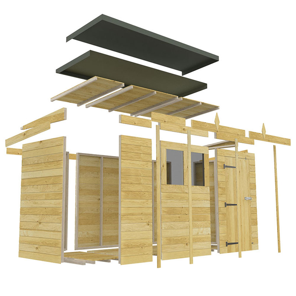 13ft x 4ft Pent Shed - Image 6