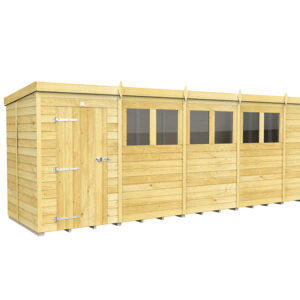 18ft x 5ft Pent Shed
