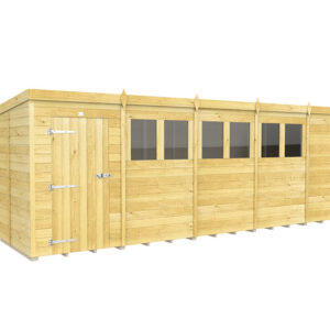 19ft x 5ft Pent Shed