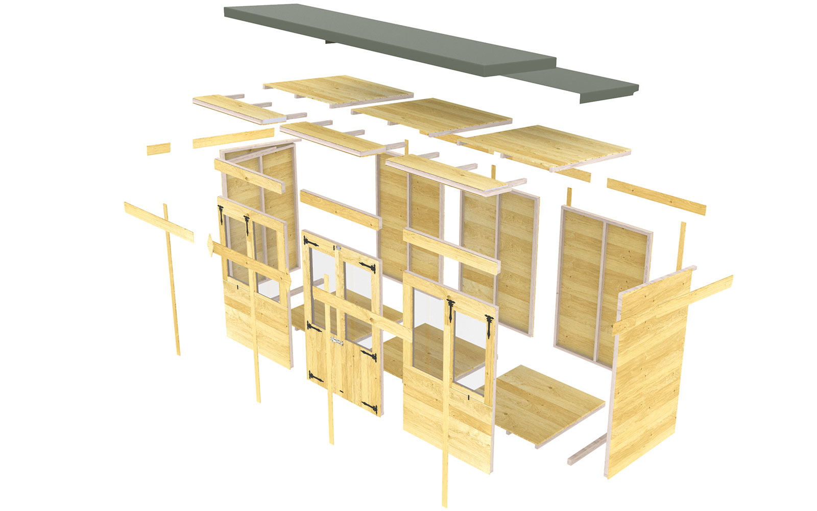 12ft x 5ft Pent Summer House - Image 2