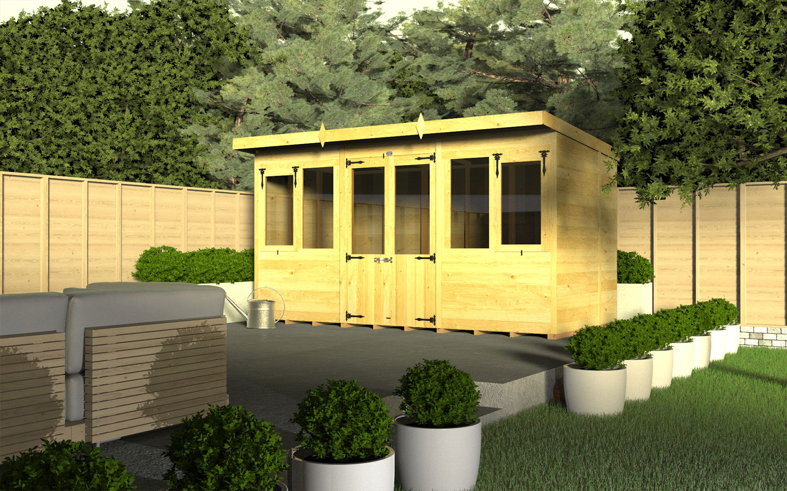 12ft x 5ft Pent Summer House - Image 7