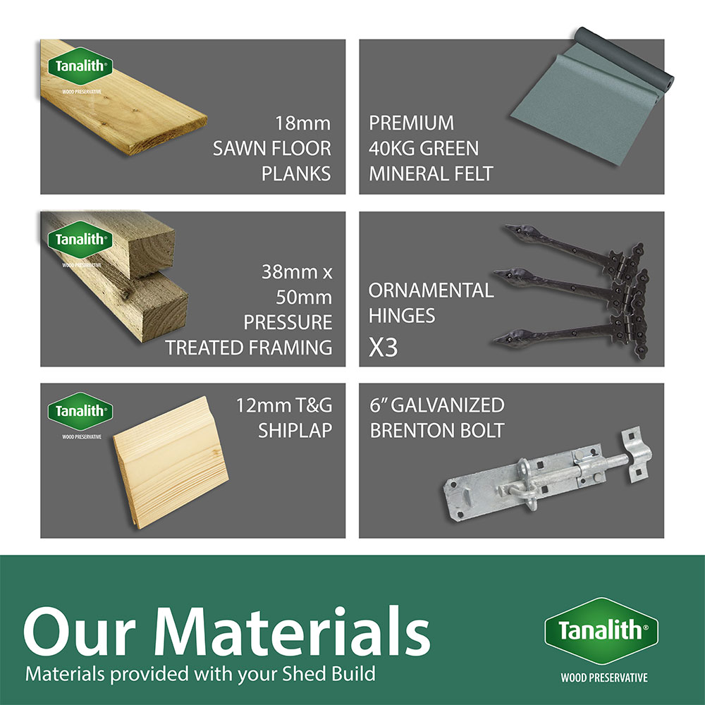 16ft x 5ft Pent Summer House - Image 5