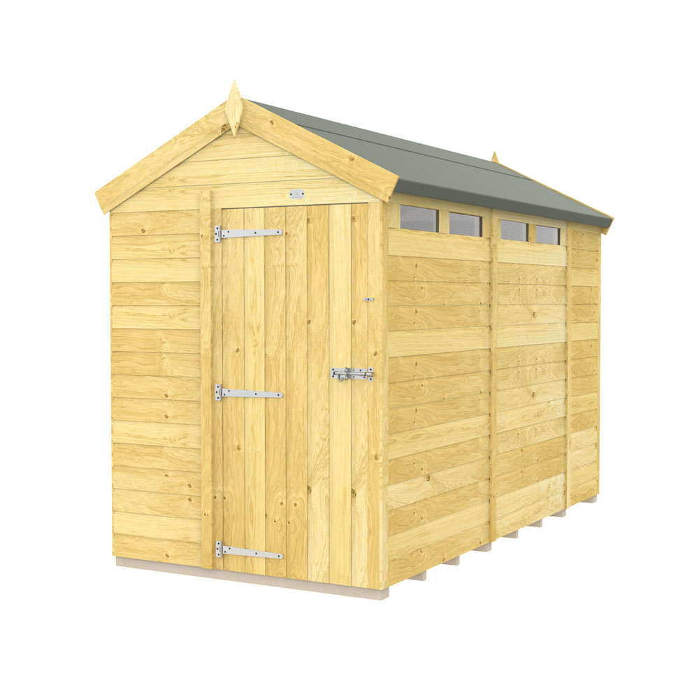 5ft x 10ft Apex Security Shed