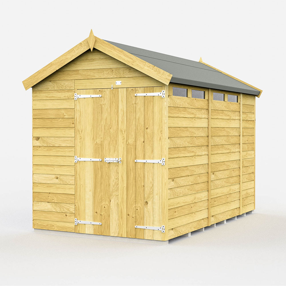 6ft x 10ft Apex Security Shed - Image 2