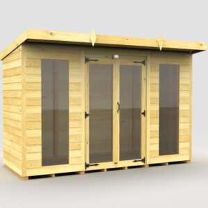 10ft x 4ft Pent Summer House (Full Height Window)
