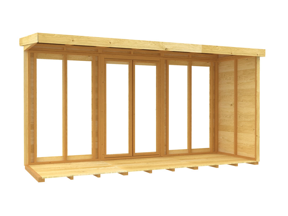 12ft x 4ft Pent Summer House (Full Height Window) - Image 3