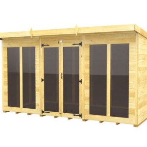 12ft x 5ft Pent Summer House (Full Height Window)