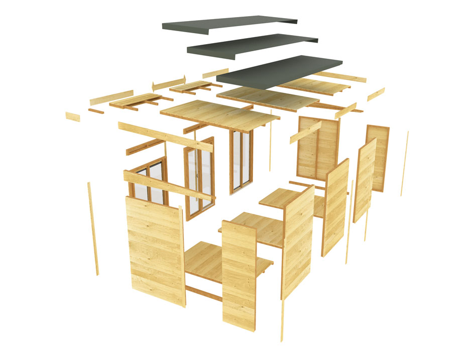 20ft x 5ft Pent Summer House (Full Height Window) - Image 4