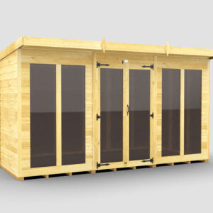 12ft x 6ft Pent Summer House (Full Height Window)