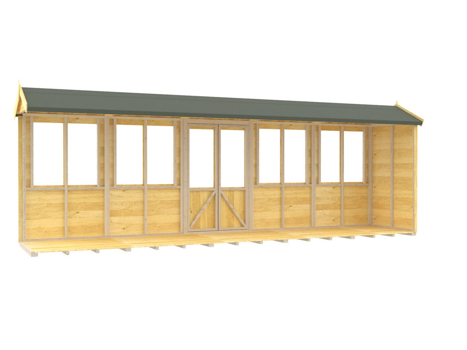 4ft x 20ft Apex Summer House - Image 3