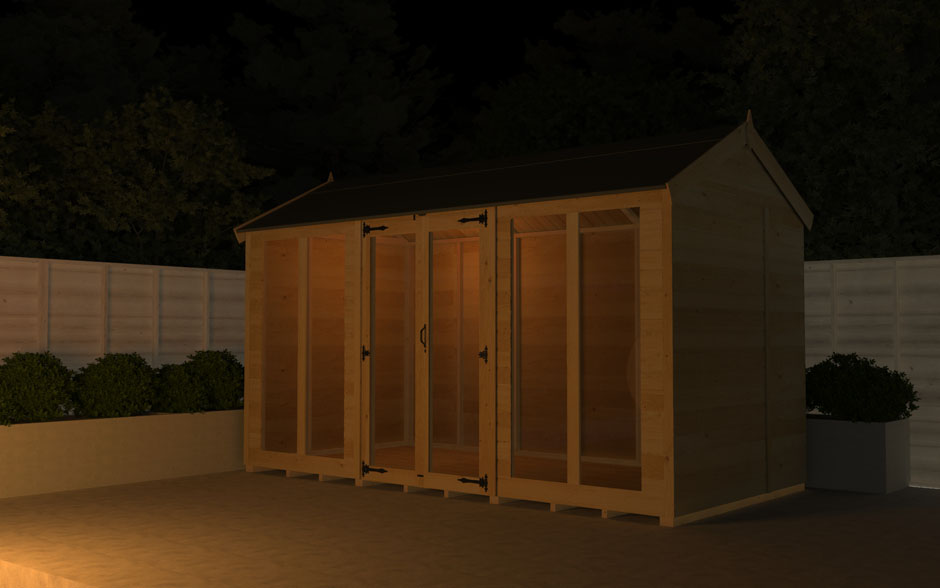 4ft x 8ft Apex Summer House (Full Height Window) - Image 8