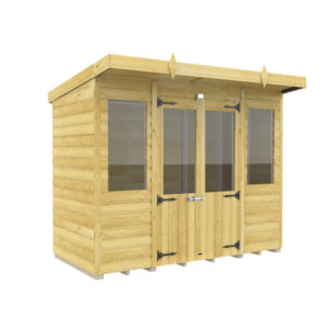8ft x 4ft Pent Summer House Loglap