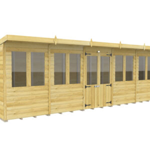 20ft x 4ft Pent Summer House Loglap
