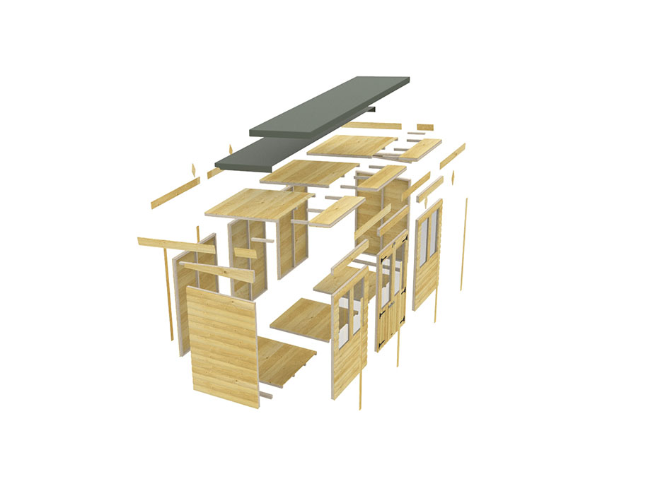 14ft x 5ft Pent Summer House Loglap - Image 3