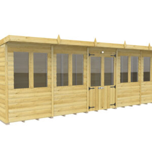 20ft x 5ft Pent Summer House Loglap