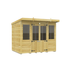 8ft x 6ft Pent Summer House Loglap