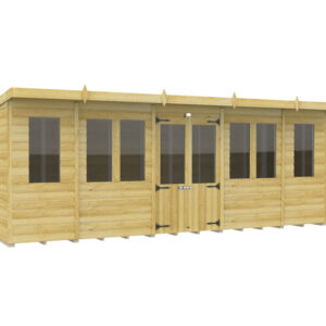 18ft x 6ft Pent Summer House Loglap
