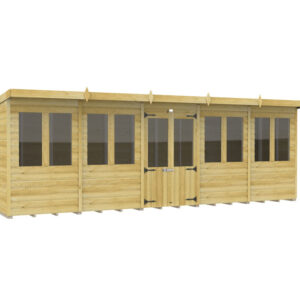 20ft x 6ft Pent Summer House Loglap