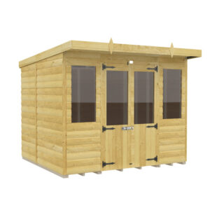 8ft x 7ft Pent Summer House Loglap