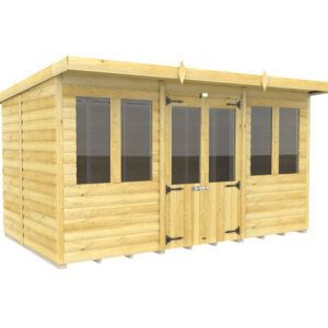 12ft x 7ft Pent Summer House Loglap
