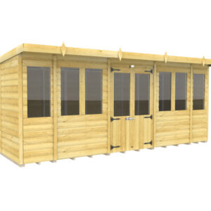 14ft x 7ft Pent Summer House Loglap